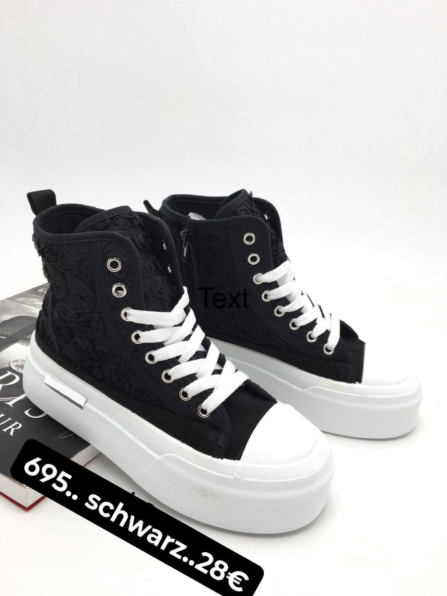Sneaker Boots 695 Schwarz  | Lieblings Schuhe 