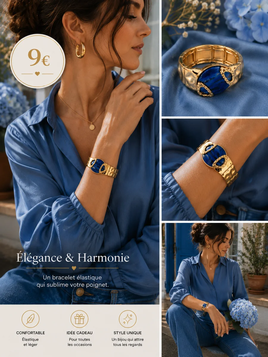 Bracelet élastique " lynda"  | Les Chics Filles by Sab 