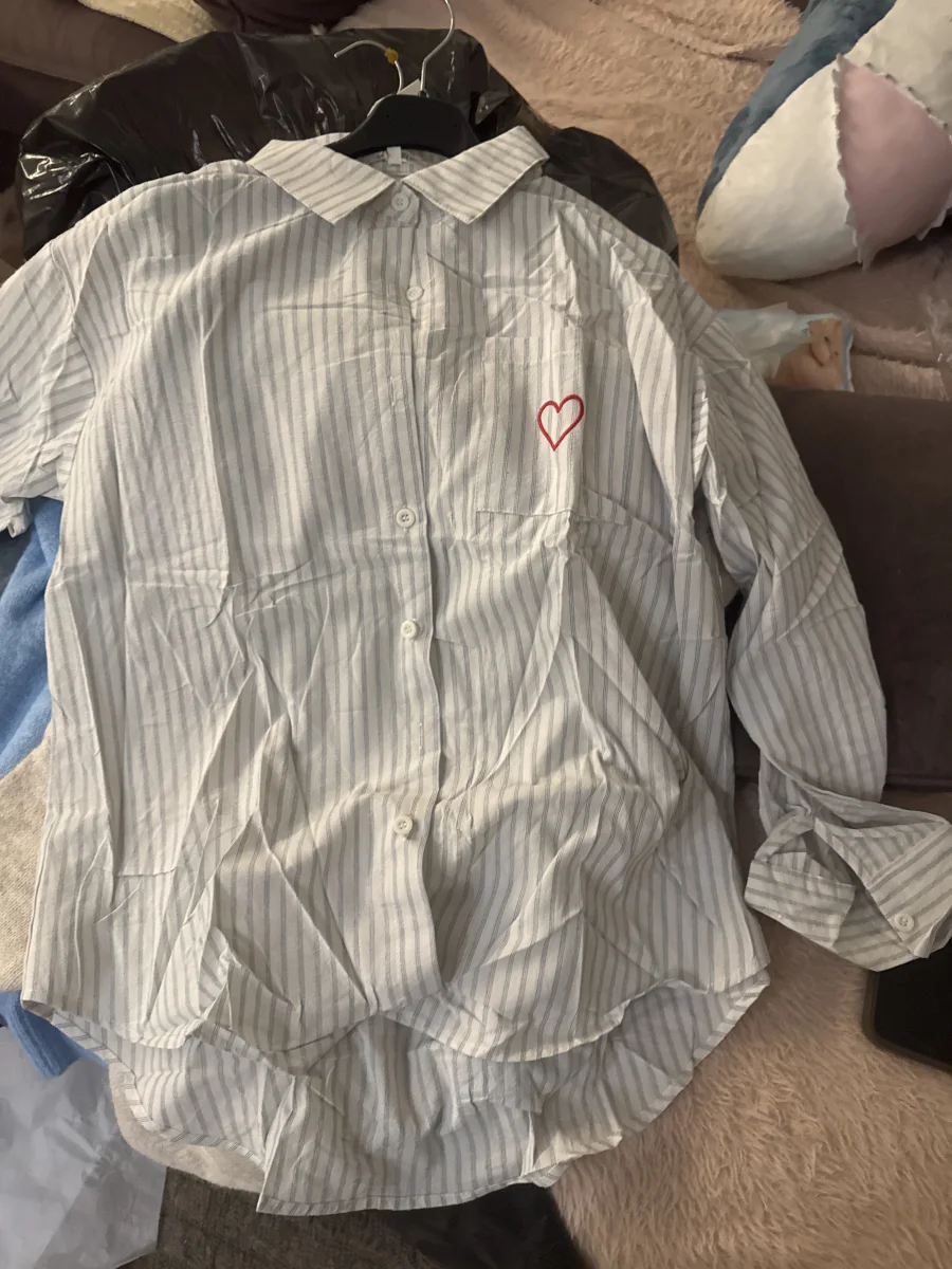 Chemise, cœur rouge | Astra boutique 