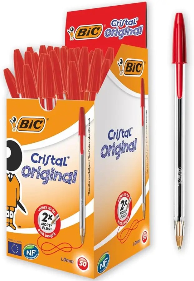 Paquet de 50 stylo bic Rouge  | GX-IVOIRE SERVICE 