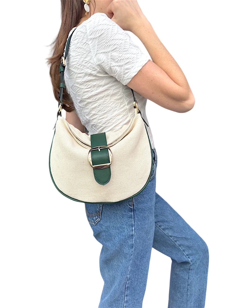 Enzo Beige Vert | Sac'ré