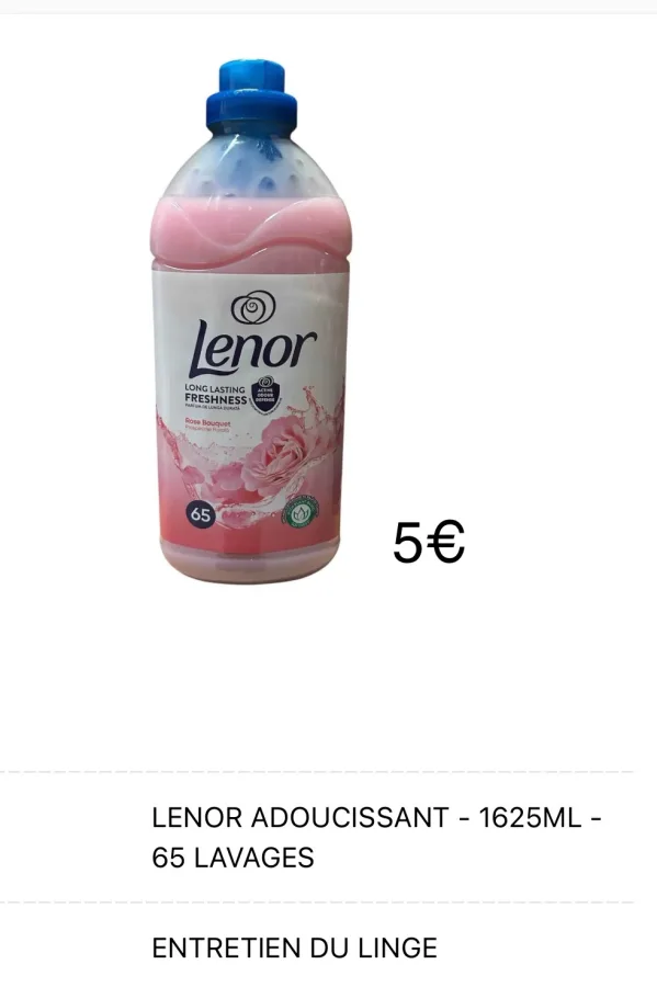 LENOR ADOUCISSANT - 65 LAVAGES | fresh home
