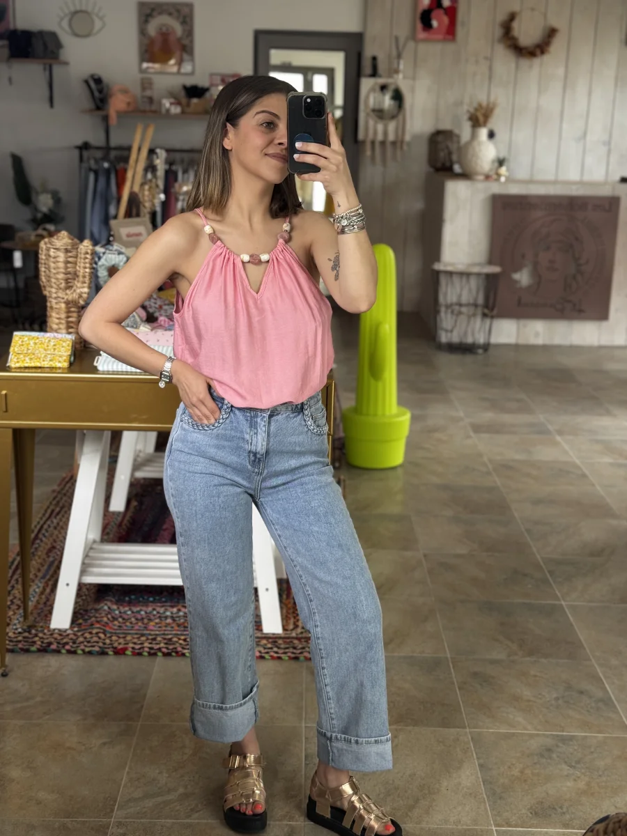 Top PERLE rose | Les bohemiennes Le Bouscat