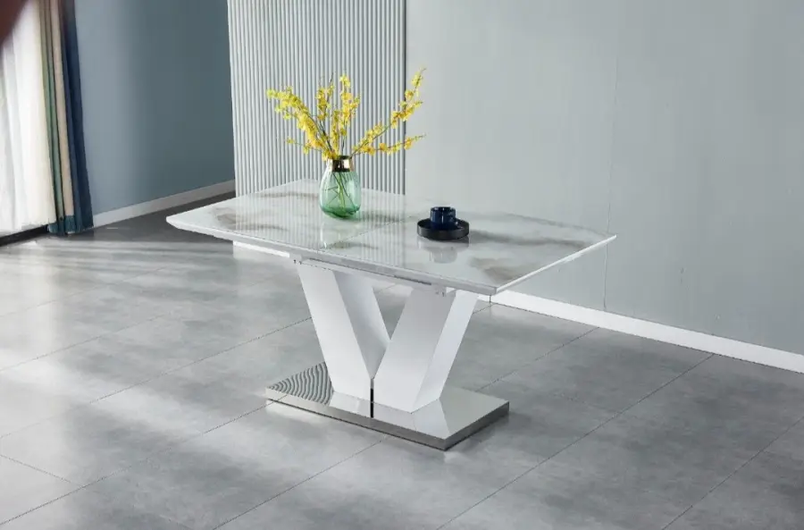 Table a rallonge effet Marbre /Ref:2 | MULTI-AFFAIRES