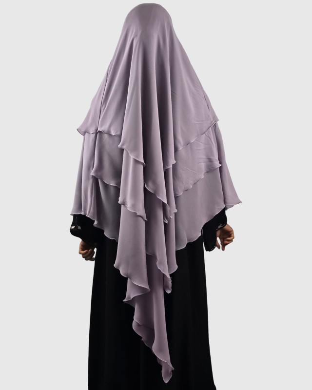 KHIMAR 3 VOILES VIOLET POURPRE | AMCOSMETIK