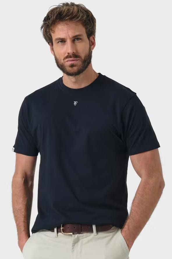 T-Shirt EQ Básica Lá Garrocha Azul Marinho  | definne