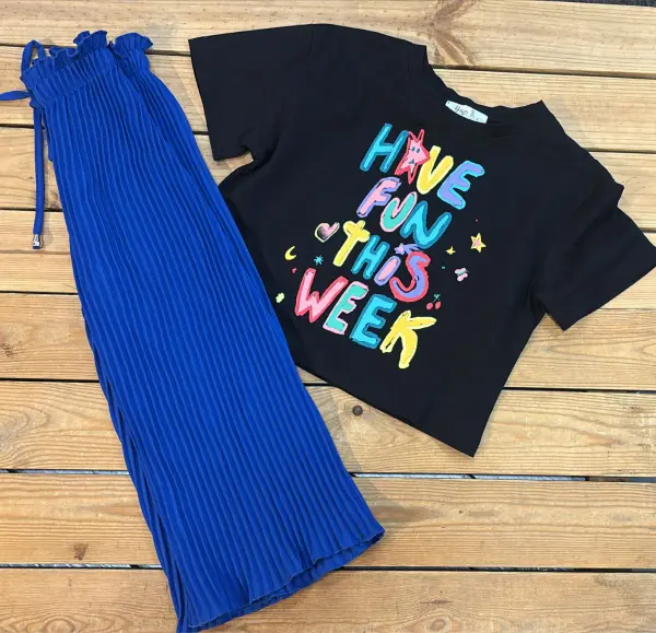 Ensemble bleu Electrique Have Fun 💙4 ans  | Lena in Love 