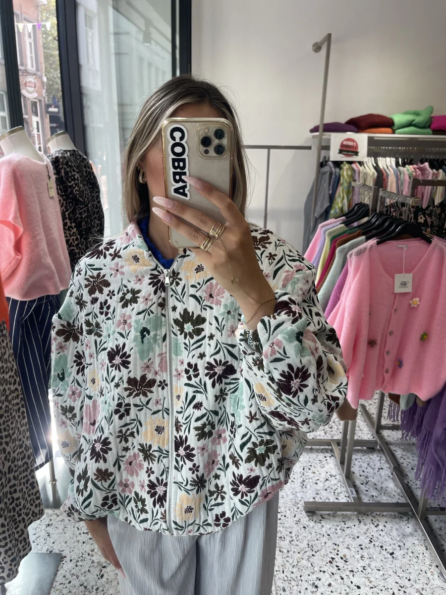 FLORAL BOMBER JACKET | Salsa Color