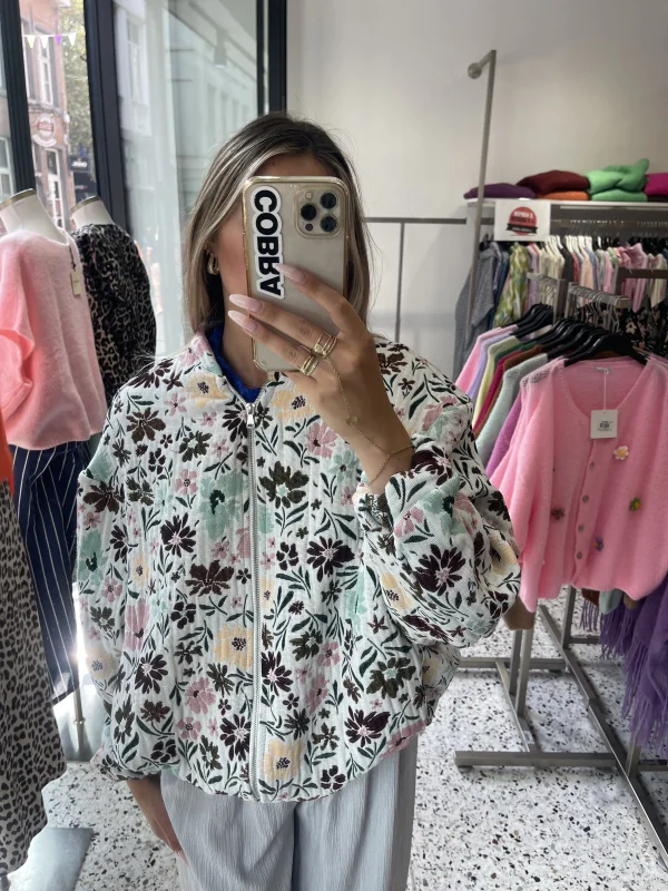 FLORAL BOMBER JACKET | Salsa Color