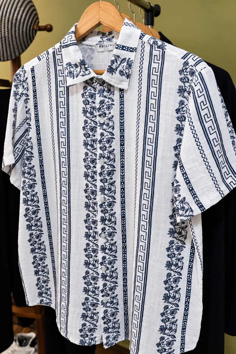 Camisa Havaiana Frilivin estilo Linho Cod.943 | definne