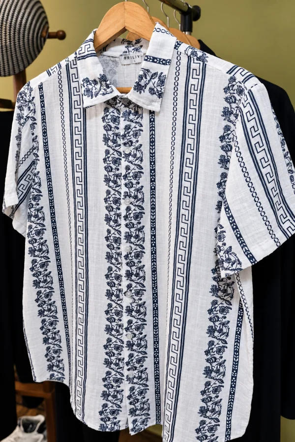 Camisa Havaiana Frilivin estilo Linho Cod.943 | definne