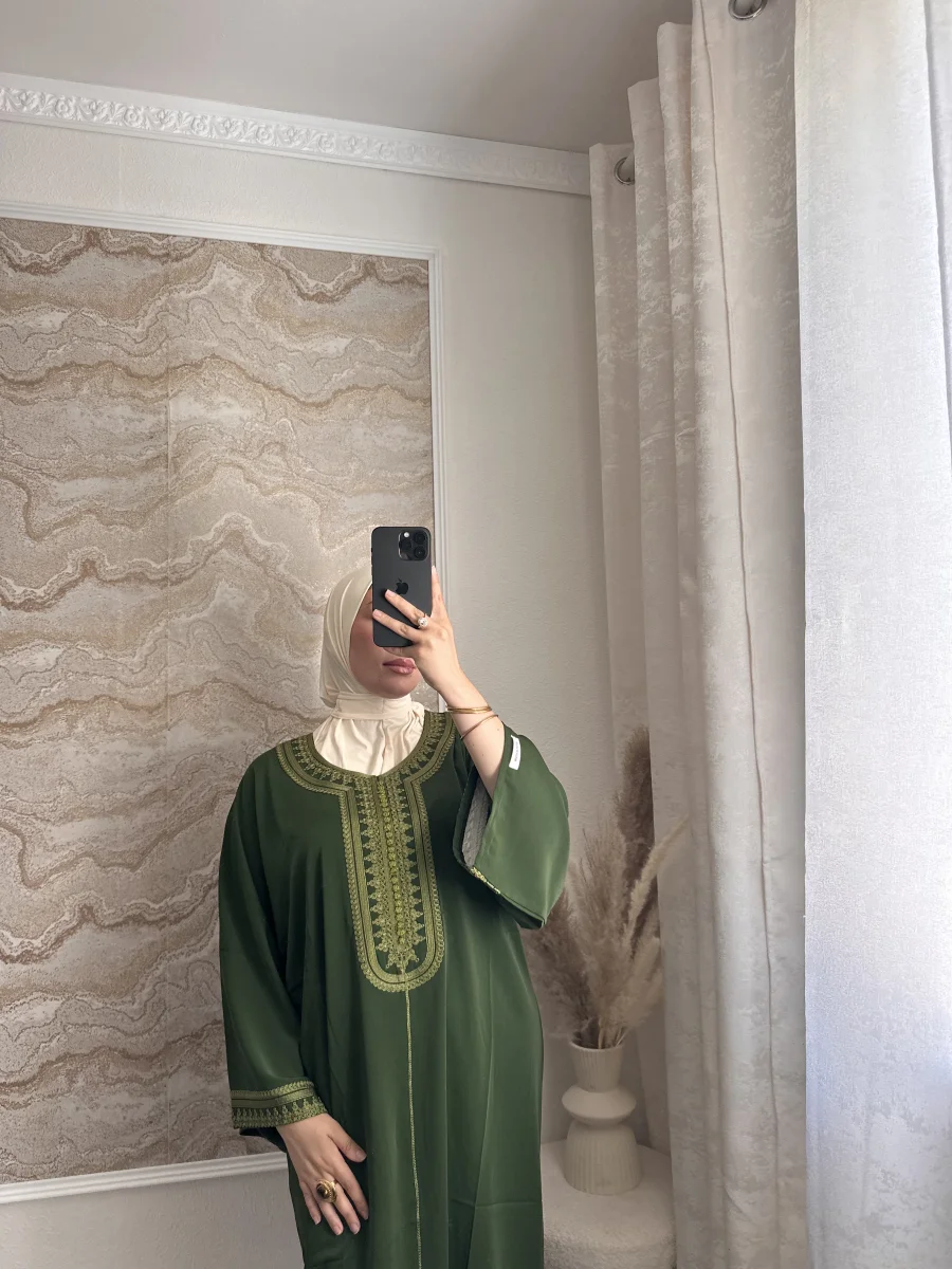 Gandoura ALYA (verde lima) | VELYA