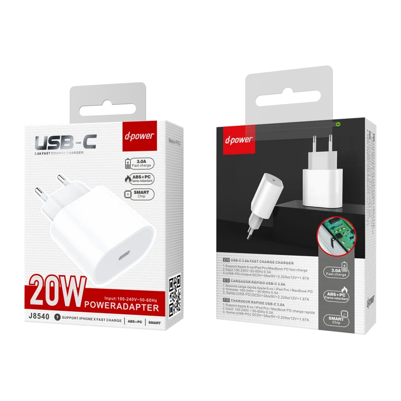 Prise Type C 20W J8540 | Beauty phone 