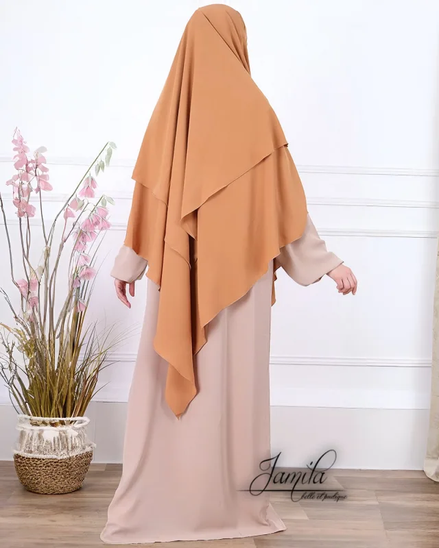 KHIMAR 2 VOILES EN MICROFIBRE ROYAL – LÉGER, FLUIDE ET ÉLÉGANT | AMCOSMETIK
