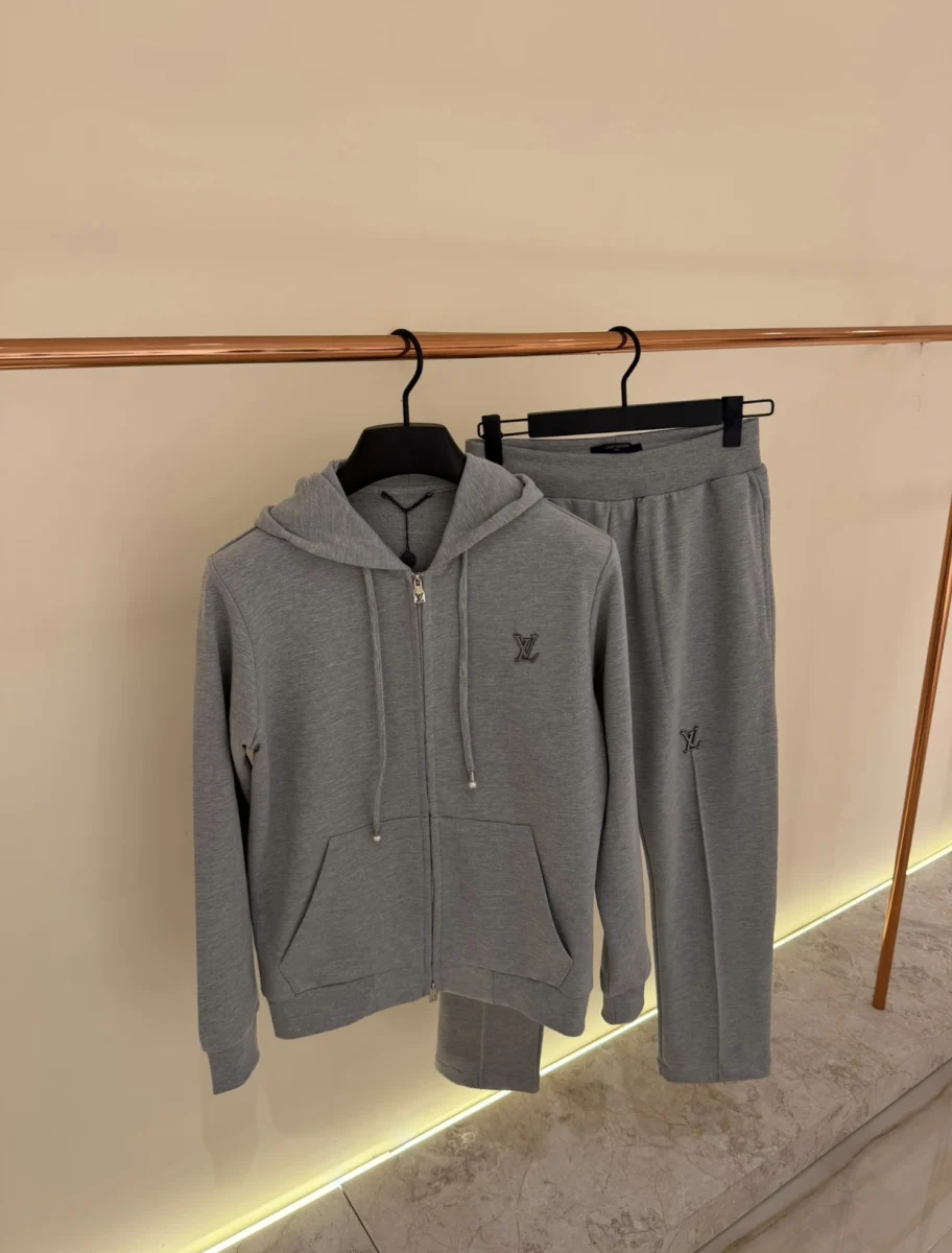 Louis Vuitton Tracksuit Monogram Light  Grey | MASSIMOLUXURYOUTLET