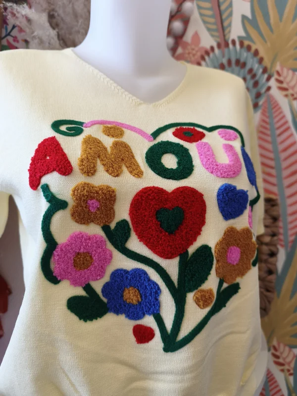 T-shirt amour jaune | Neyla