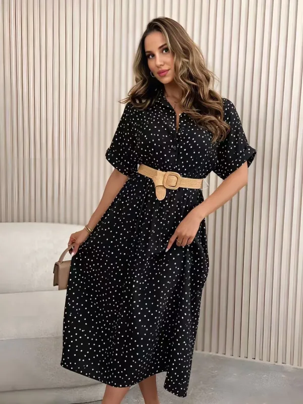 VESTIDO AS BOLINHAS COM CINTO | Pickbeauty