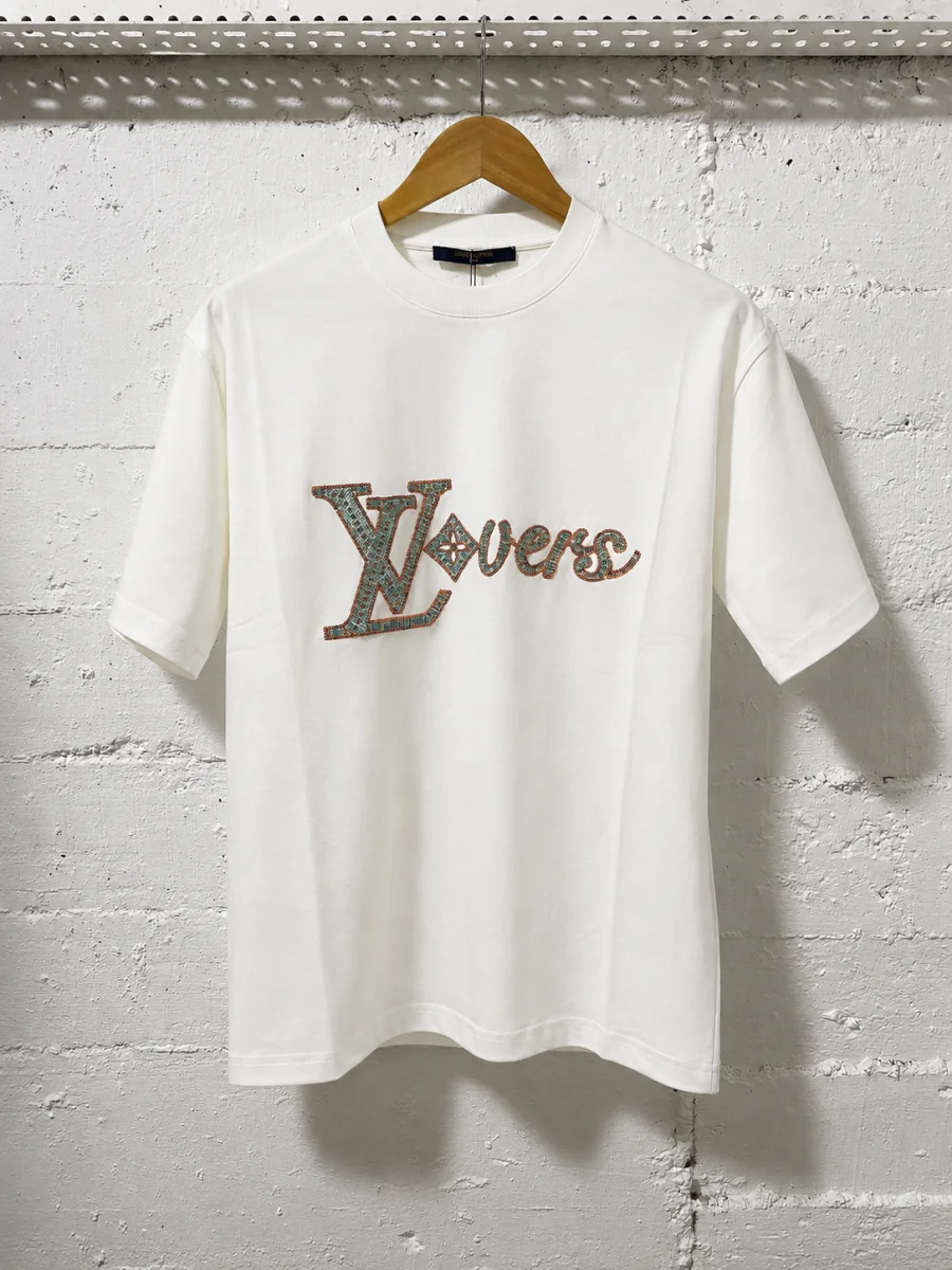 Louis Vuitton T-Shirt Lovers White | MASSIMOLUXURYOUTLET