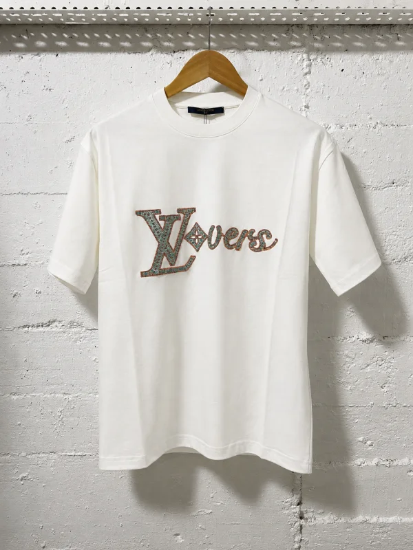 Louis Vuitton T-Shirt Lovers White | MASSIMOLUXURYOUTLET