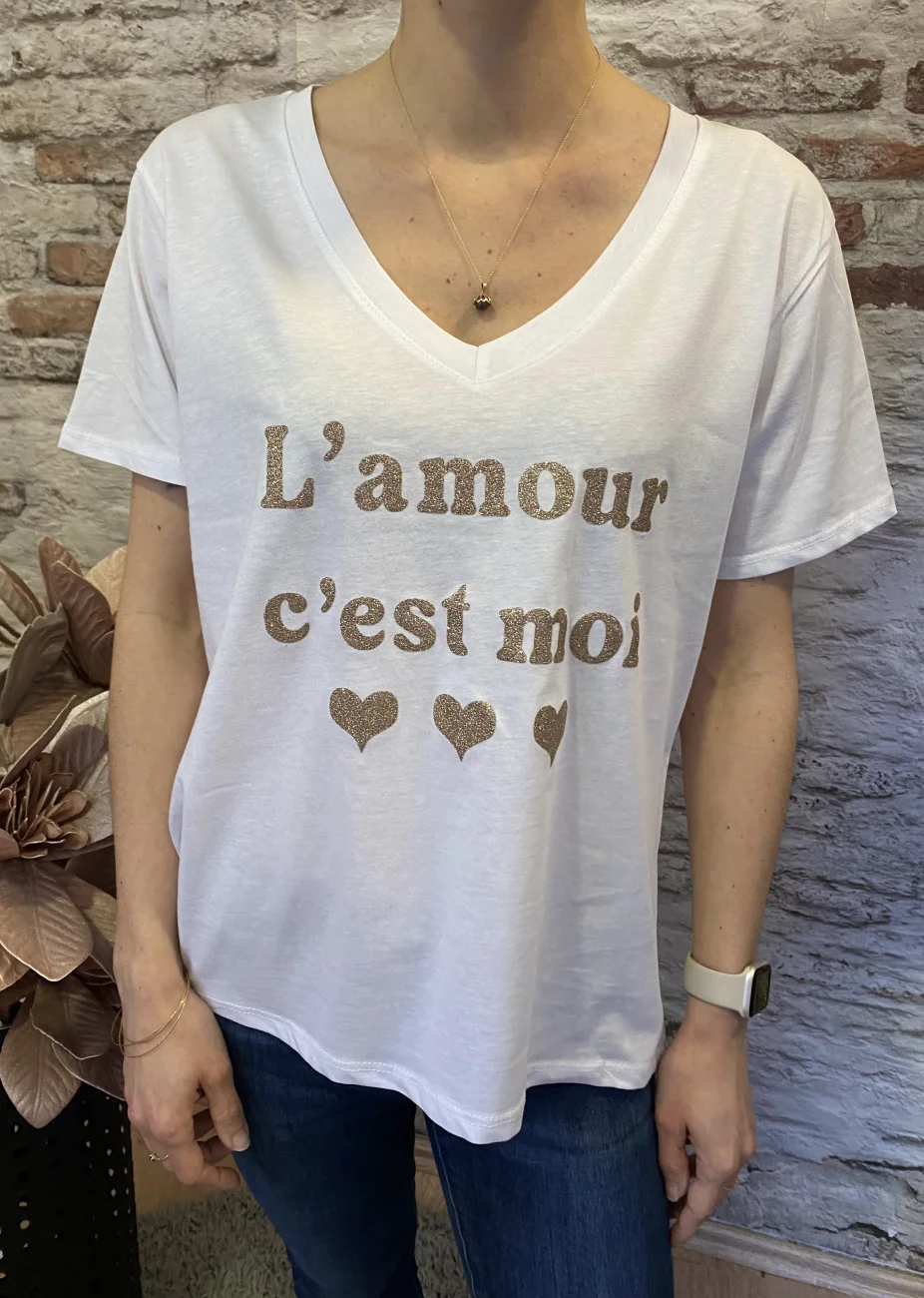 Tshirt l’amour cest moi | Jus de coco 