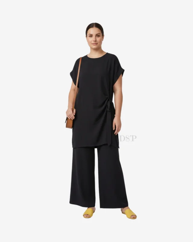 Ensemble Tunique & Pantalon Large Fluide - Maeva | Dîna Shop'