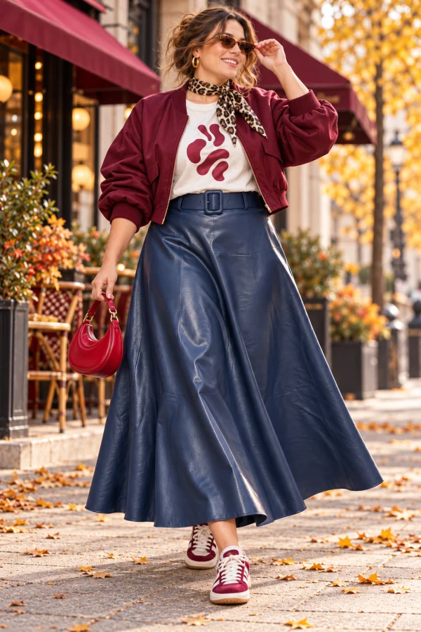 PRÉCOMMANDE jupe " sienna " marine 38 au 48 | Les Chics Filles by Sab