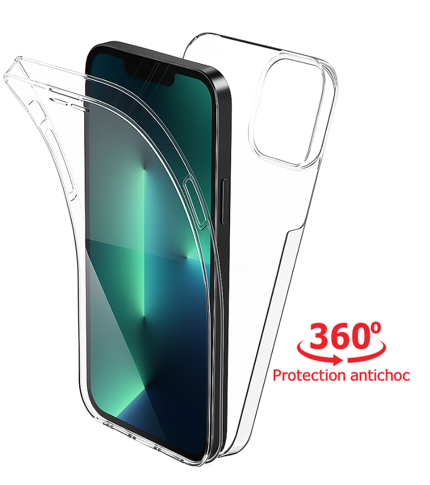 Coque transparente 360 iPhone | Beauty phone 