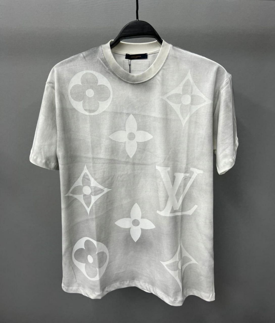 Louis Vuitton T-Shirt Handmade Grey  | MASSIMOLUXURYOUTLET