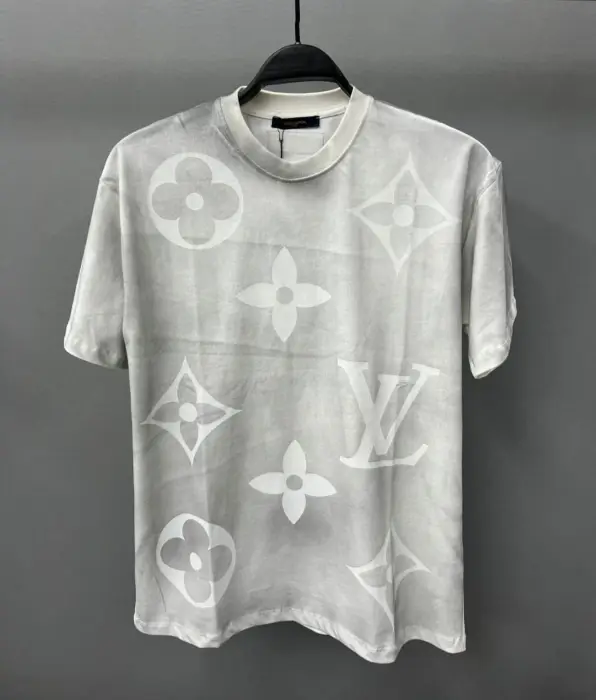 Louis Vuitton T-Shirt Handmade Grey  | MASSIMOLUXURYOUTLET