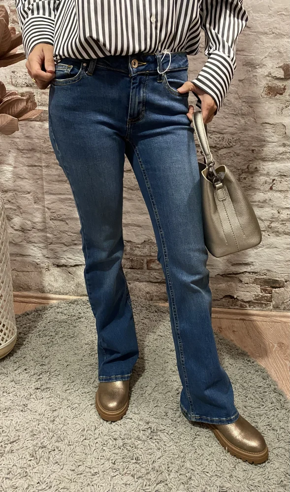 Jeans flared blue denim | Jus de coco 