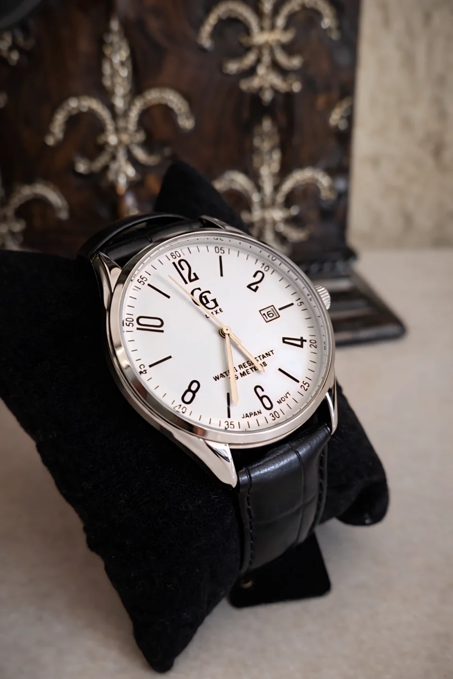 Relógio GGLux Masculino Silver & Black fundo Branco H1190 | Definne