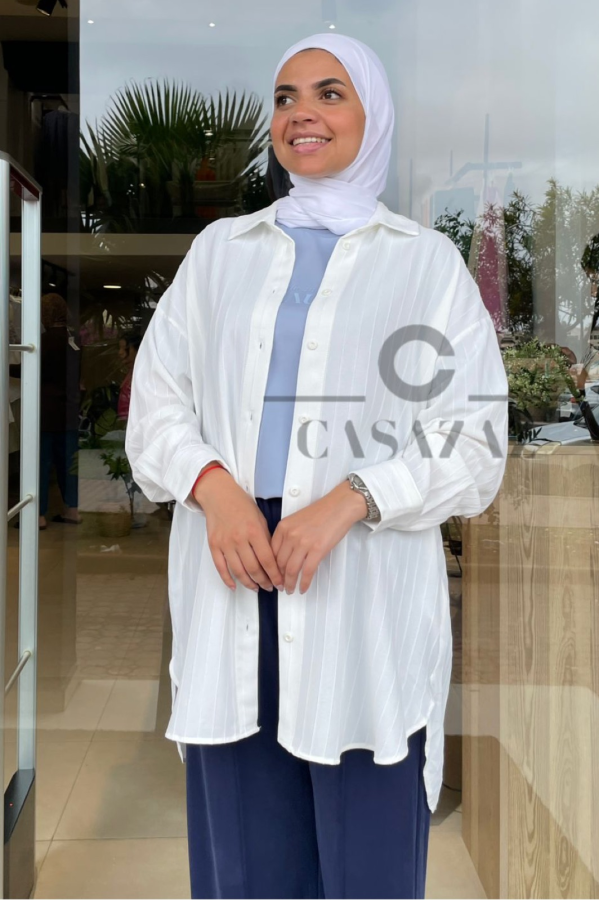 Chemise Rayée Oversize | CasaZaz