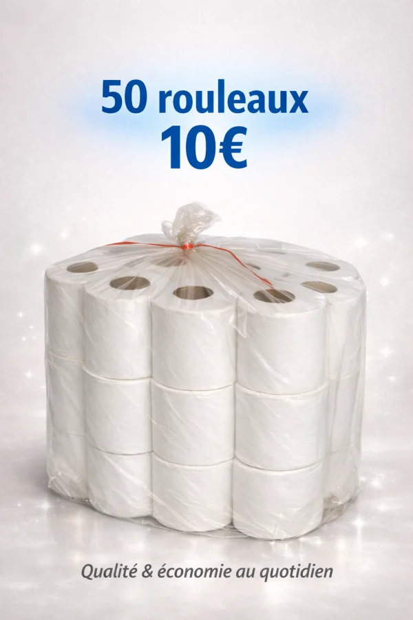 Papier toilette 50 rouleaux  | Cleaner02