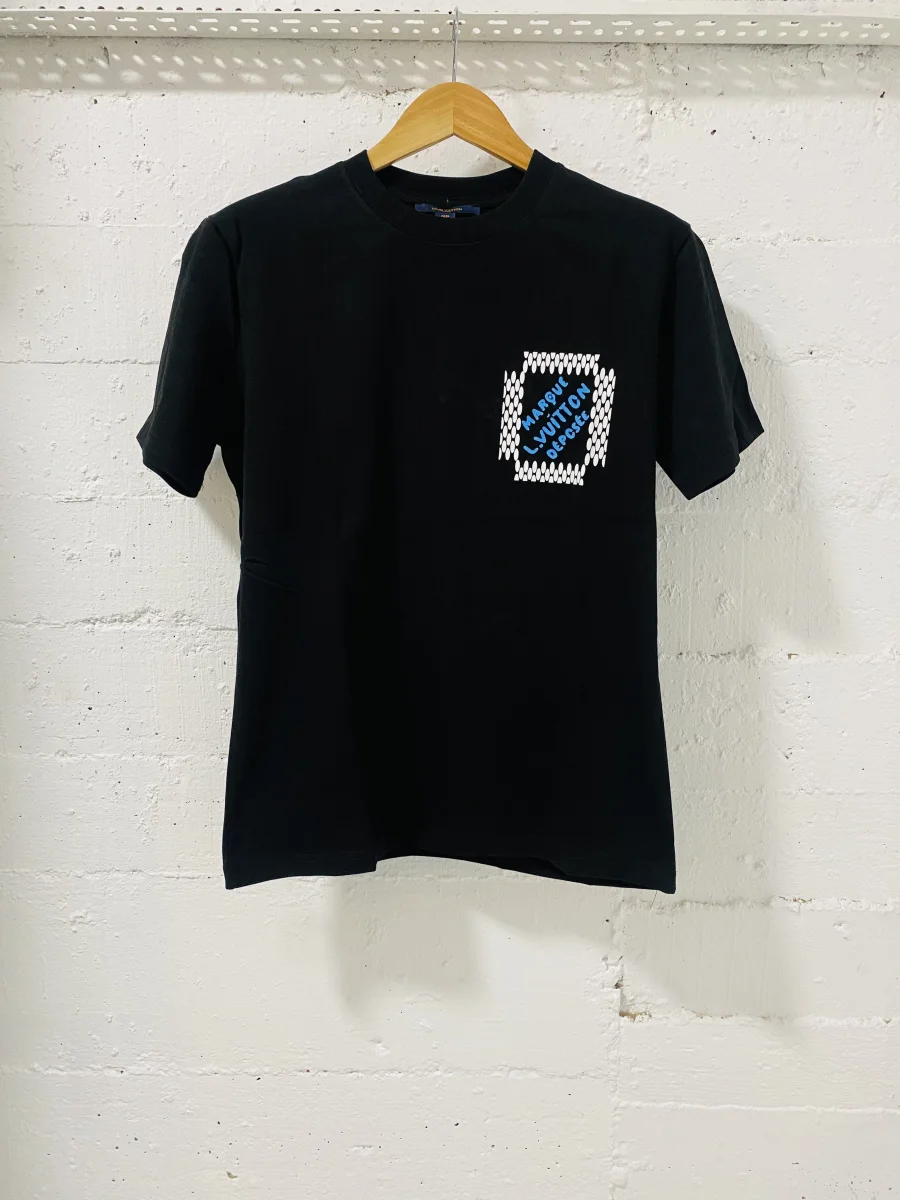 Louis Vuitton T-Shirt Marque Black | MASSIMOLUXURYOUTLET