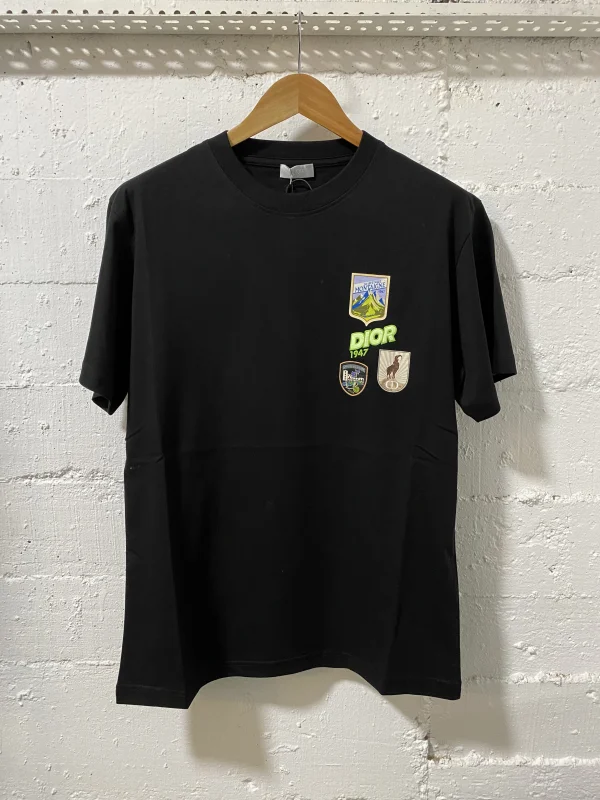 Christian Dior Paris T-Shirt Black  | MASSIMOLUXURYOUTLET