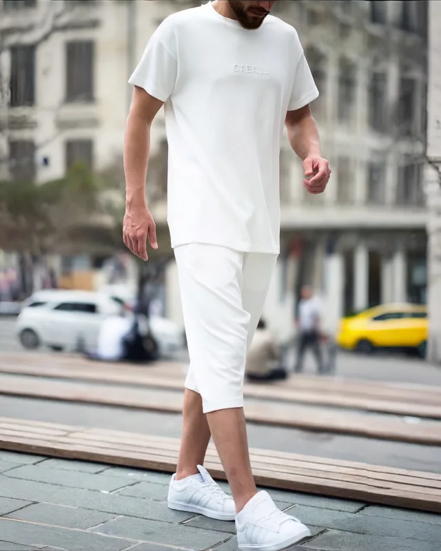 ENSEMBLE OVERSIZED ECRU – QABA’IL S25 | AMCOSMETIK
