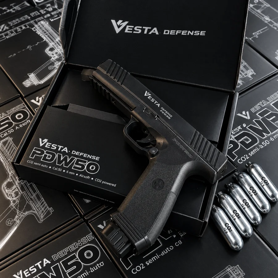 Pistola RAM Vesta Borner PDW50 calibre.50 (14 Julios) | Soldado Templario