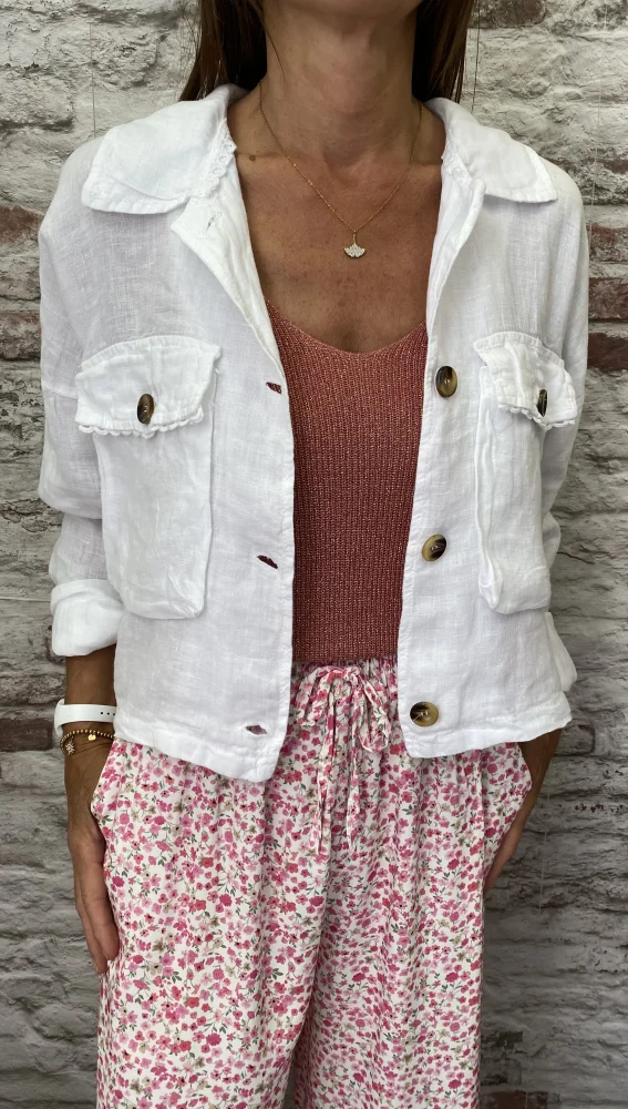 Veste lin | Jus de coco