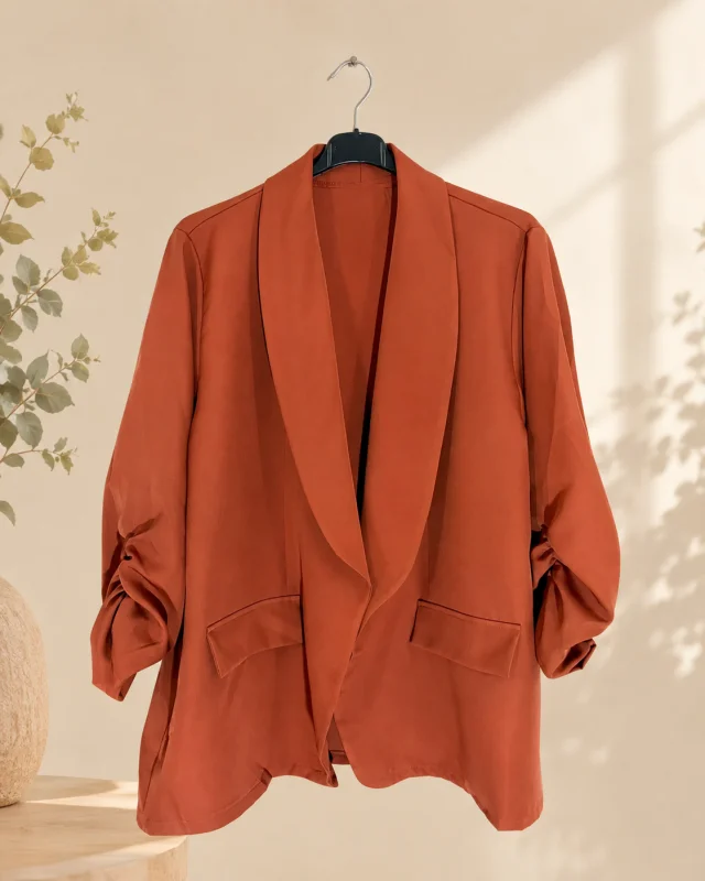 Blazer " clarisse " rouille 44 au 52 | Les Chics Filles by Sab
