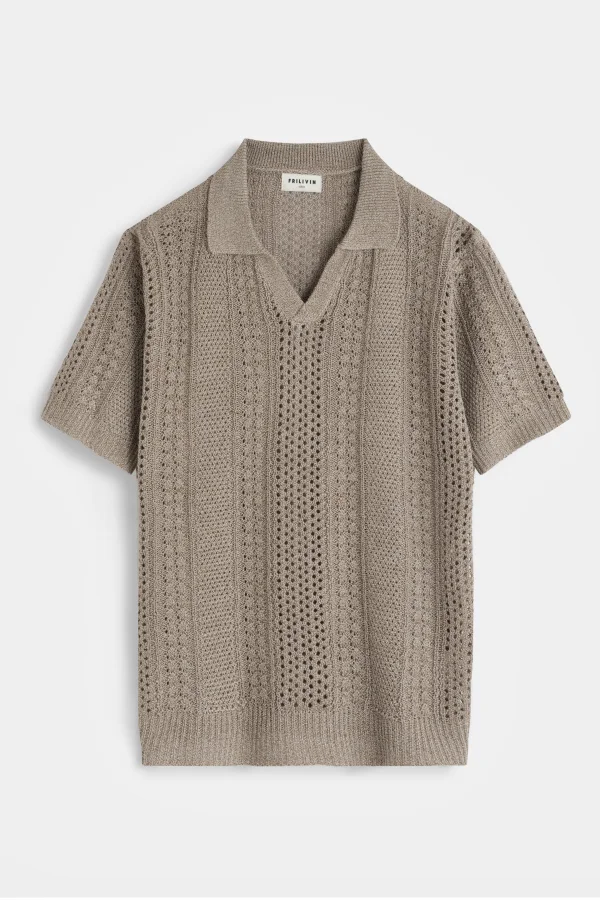 PRÉ-RESERVA Polo de malha Frilivin Café  | definne