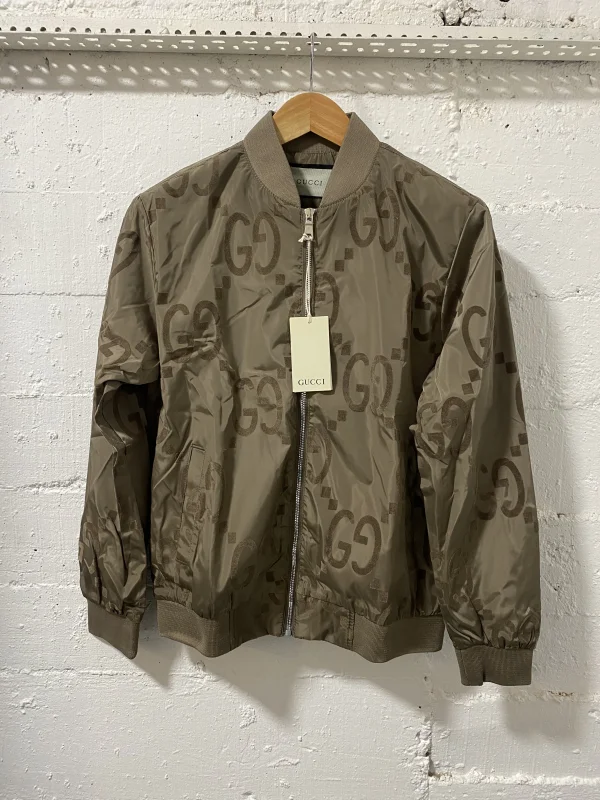 Gucci Firenze Bomber Jacket Brown  | MASSIMOLUXURYOUTLET