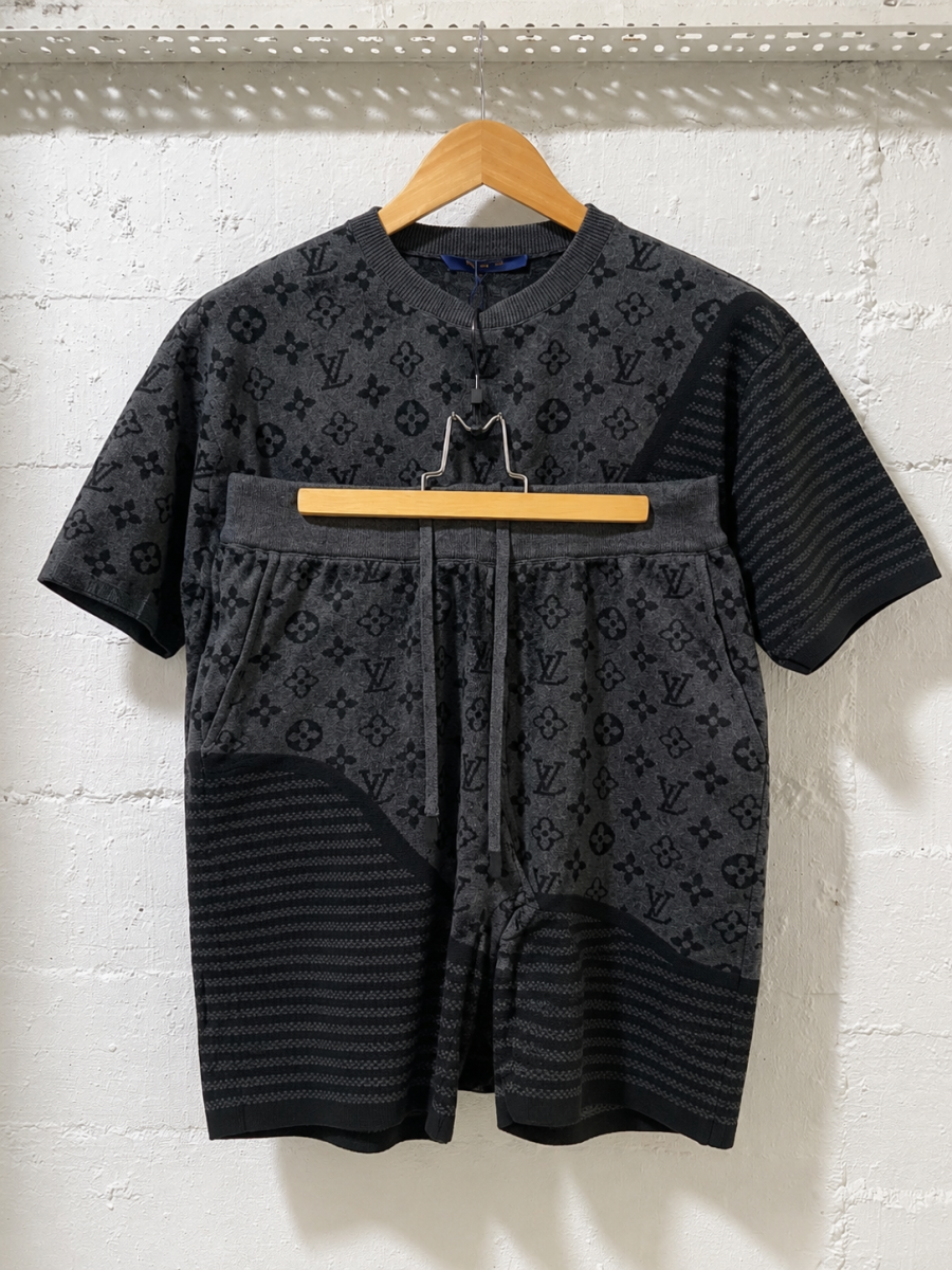 Louis Vuitton Tracksuit Monogram Knit Set Black | 