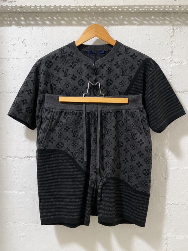 Louis Vuitton Tracksuit Monogram Knit Set Black | 