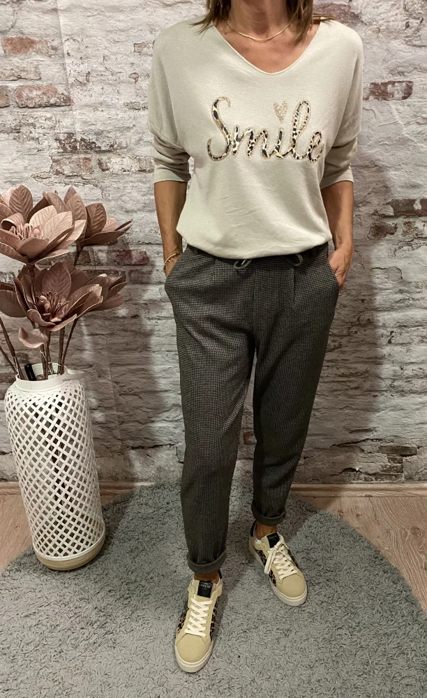 Pantalon pied de poule only | Jus de coco 