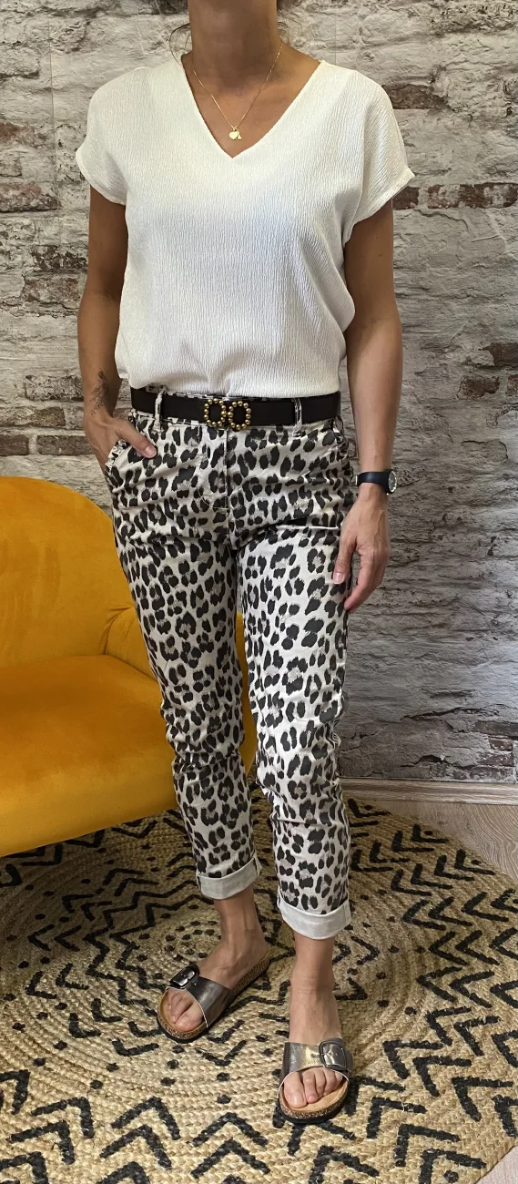 Pantalon léopard | Jus de coco 
