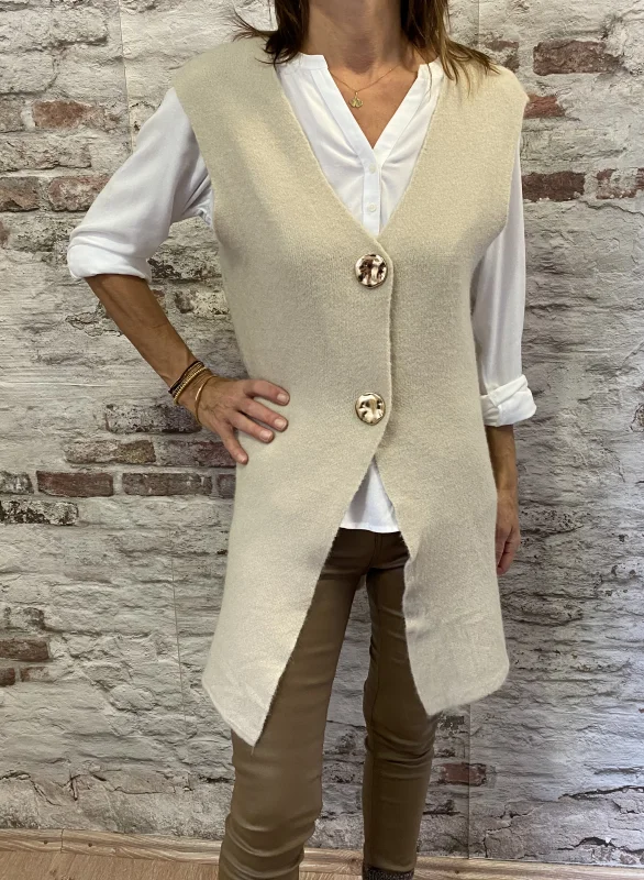 Gilet sans manche long | Jus de coco 