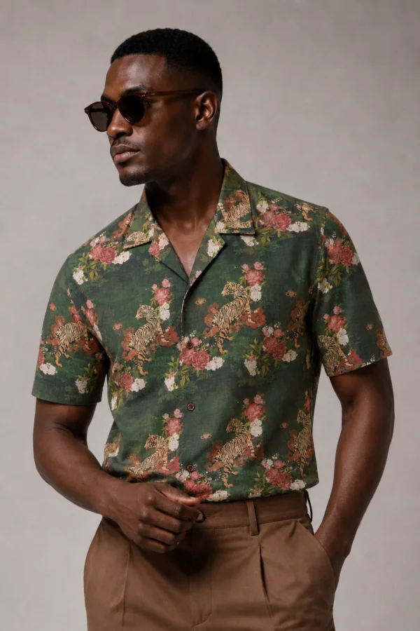 Camisa estampa Tigre Manuel Marques | definne