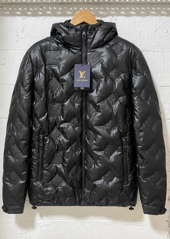 Louis Vuitton Monogram Puffer Jacket Black | 