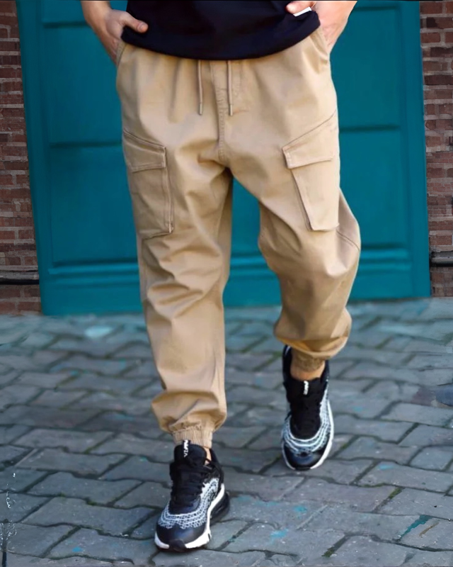 SAROUEL CARGO GUN'S BEIGE - NIII | AMCOSMETIK