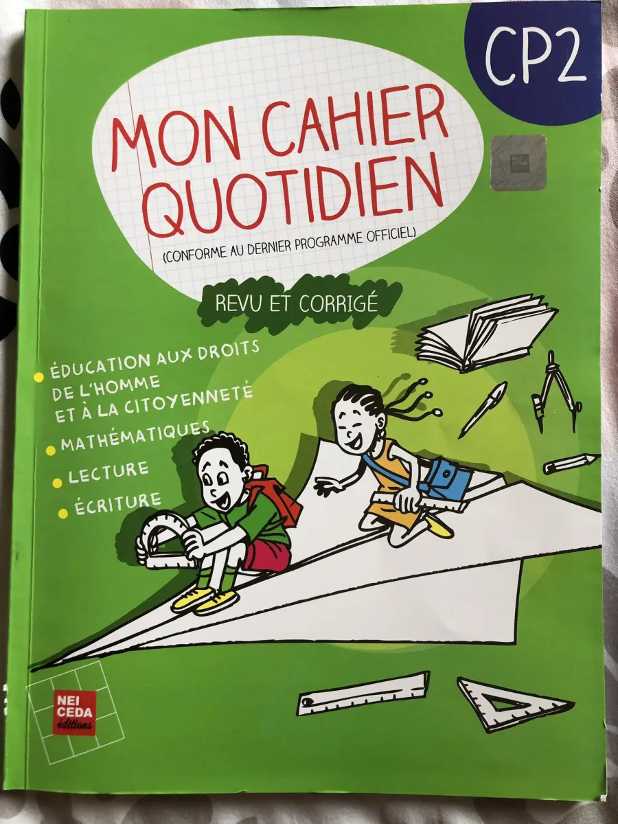 Mon cahier quotidien cp2 | GX-IVOIRE SERVICE 